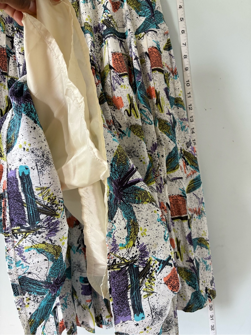 80’s-90’s Vintage Skirt Sz. Medium-Large (Stretchy Waist & Pockets!). - Picture 7 of 10